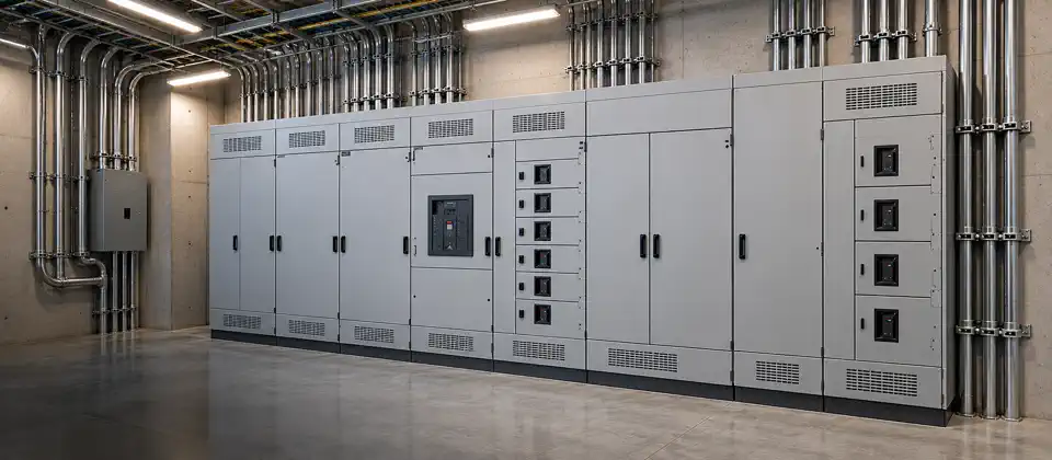 Foto: tablero eléctrico de baja tensión en cuarto de máquinas